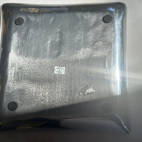 Pewter Palm Tree Tray - Made in India - VGUC - Picture 3 of 4